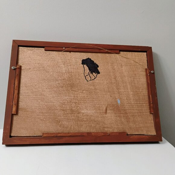 Original Landscape Oil Painting, Lake Cabin Cottage Signed 2009 Framed 17x12 Art - Picture 6 of 7